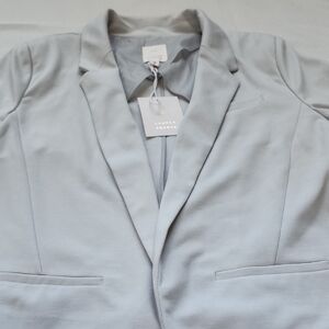 LC Lauren Conrad Soft Gray Women Blazer Size 10